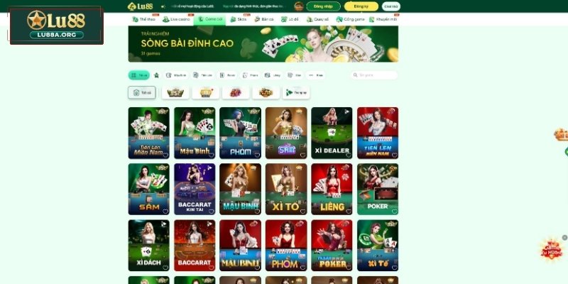 Game bài – Đấu trí cân não