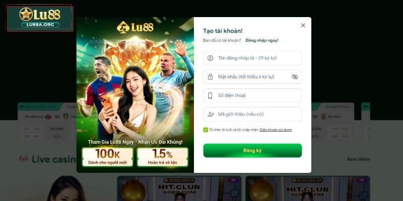 Hướng dẫn chi tiết các bước đăng ký Lu88 nhanh chóng