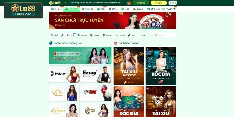 Live Casino – Sòng bài thượng lưu